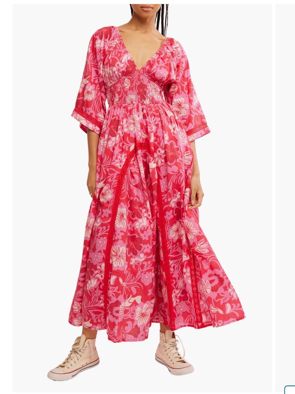 NWT Free People Women's Dixie Floral Print Maxi Dress - Picture 2 of 5